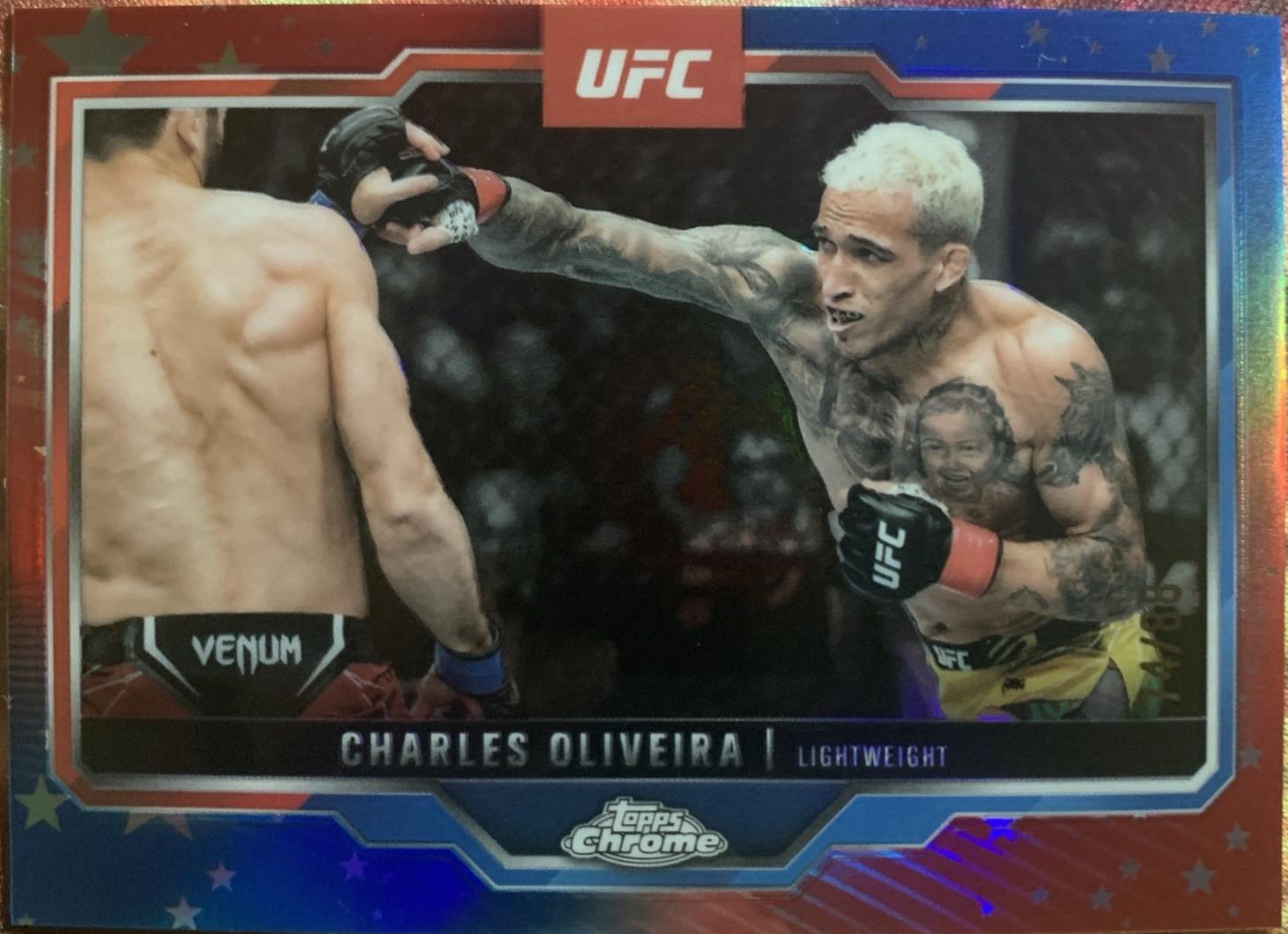 Charles Oliveira [Red White Blue Refractor] #54