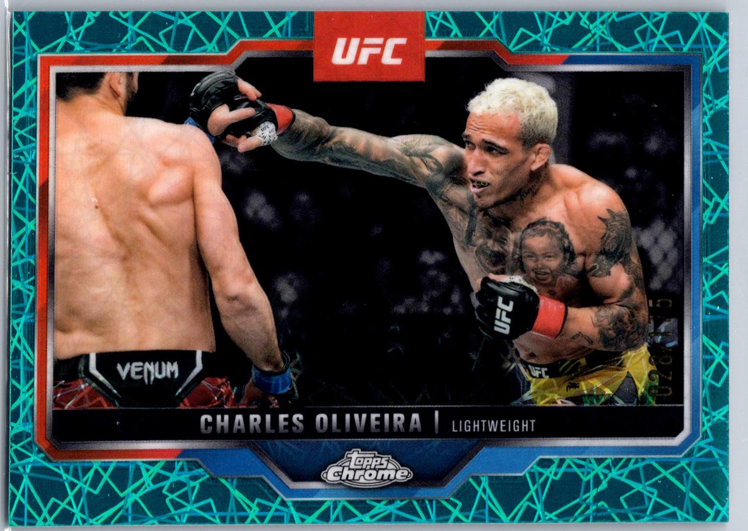 Charles Oliveira [Teal Lazer Refractor] #54