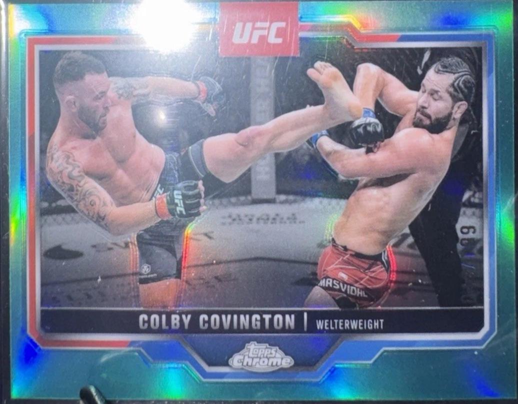 Colby Covington [Aqua Refractor] #154