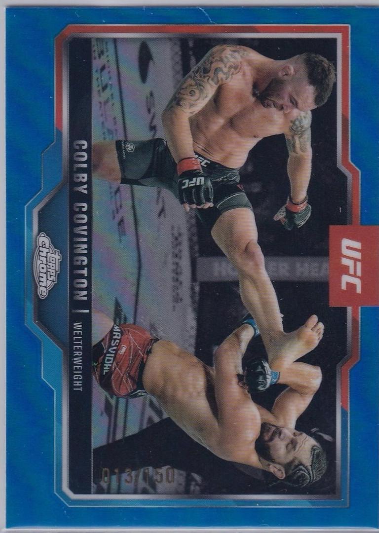 Colby Covington [Blue Refractor] #154