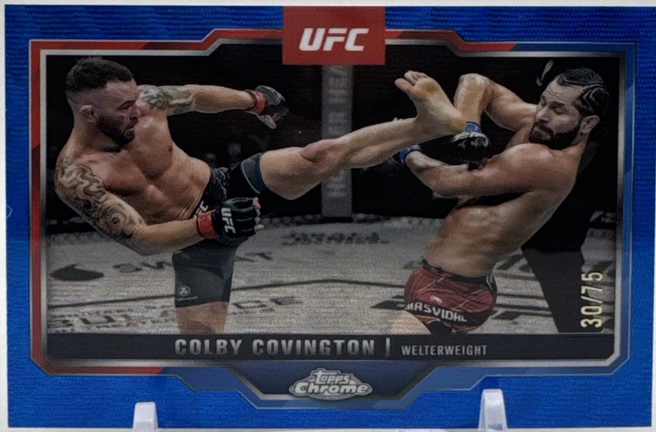 Colby Covington [Blue Wave Refractor] #154