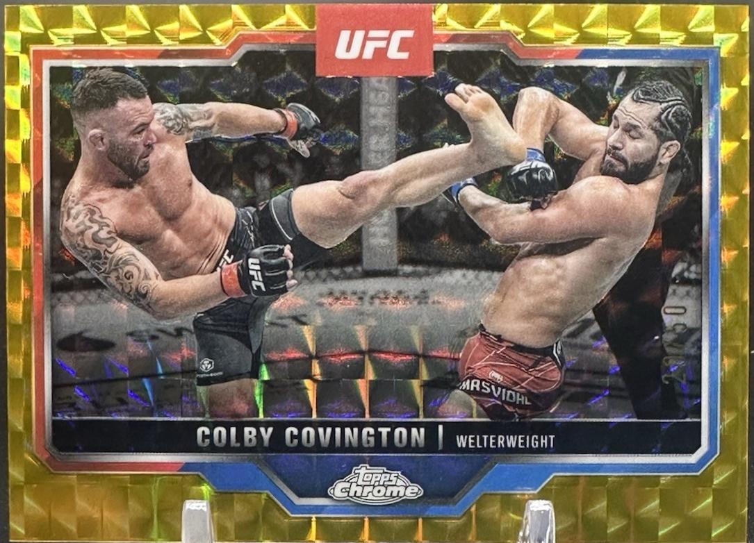 Colby Covington [Gold Geometric Refractor] #154