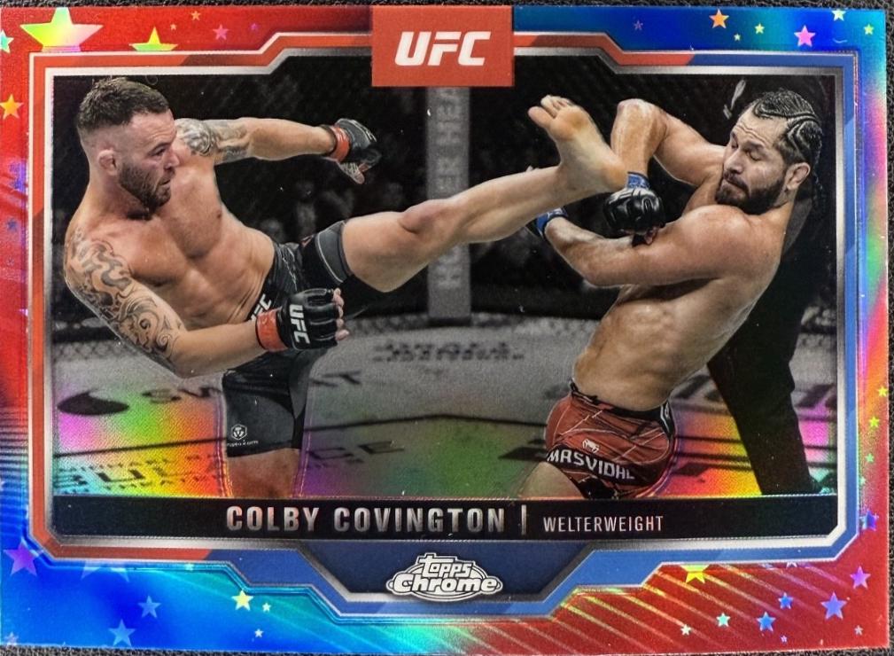 Colby Covington [Red Blue Refractor] #154