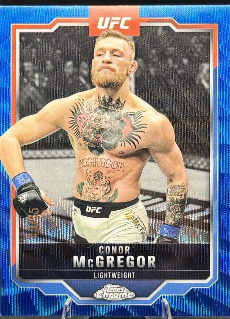 Conor McGregor [Blue Wave Refractor] #101