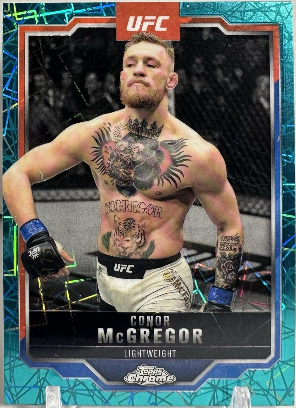 Conor McGregor [Teal Lazer Refractor] #101