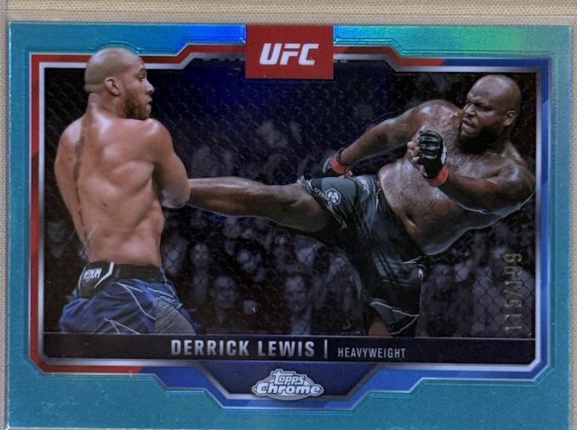 Derrick Lewis [Aqua Refractor] #104