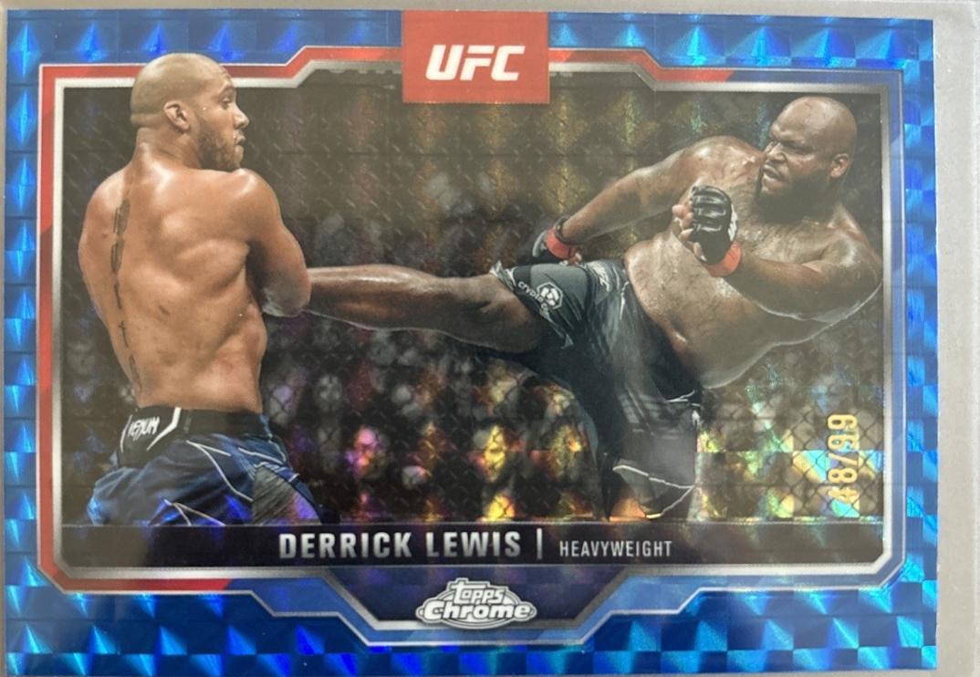 Derrick Lewis [Blue Geometric Refractor] #104