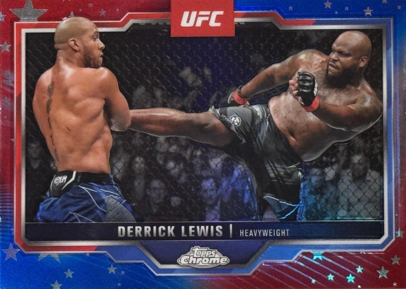 Derrick Lewis [Red White Blue Refractor] #104