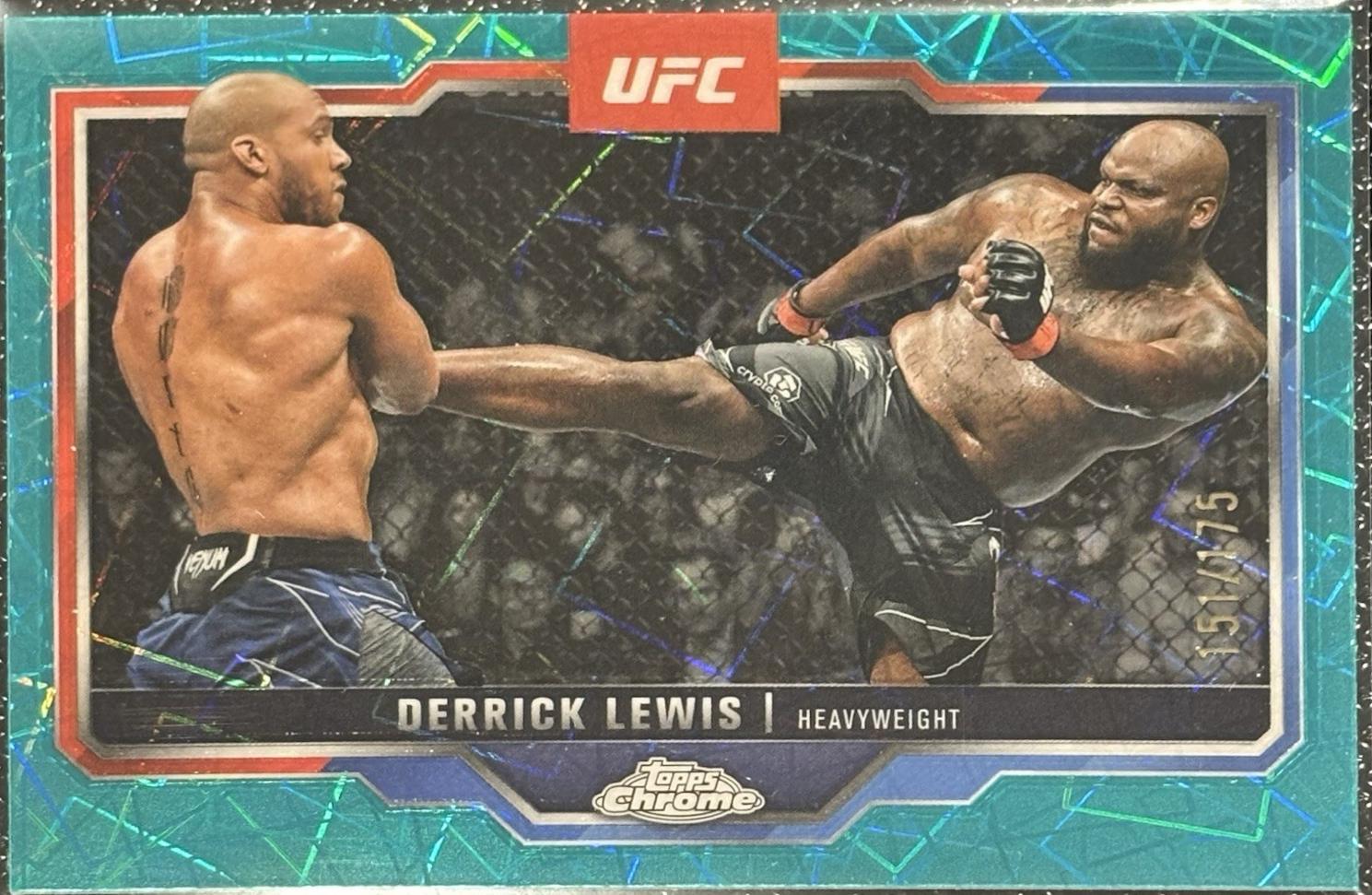 Derrick Lewis [Teal Lazer Refractor] #104