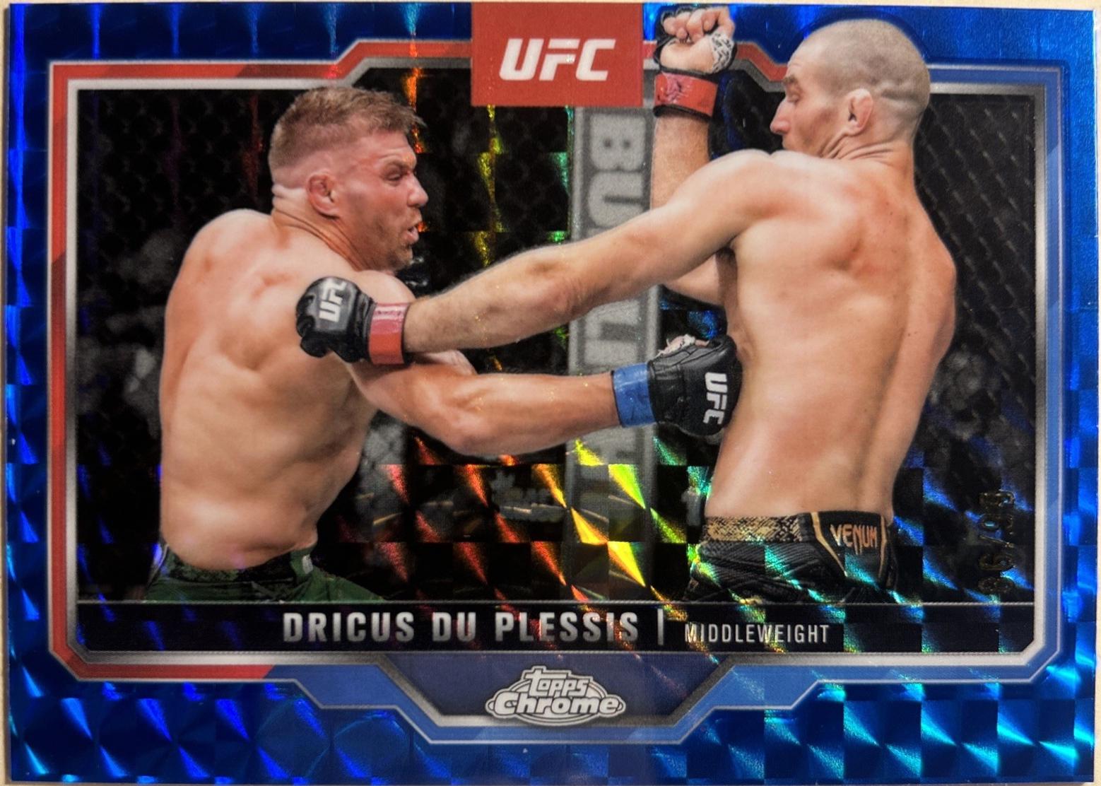 Dricus Du Plessis [Blue Geometric Refractor] #137