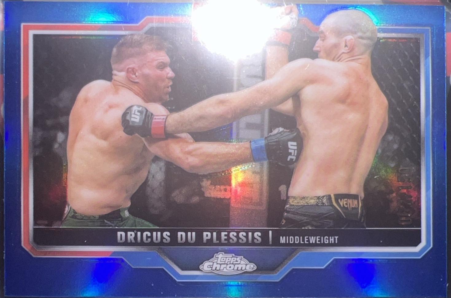 Dricus Du Plessis [Blue Refractor] #137