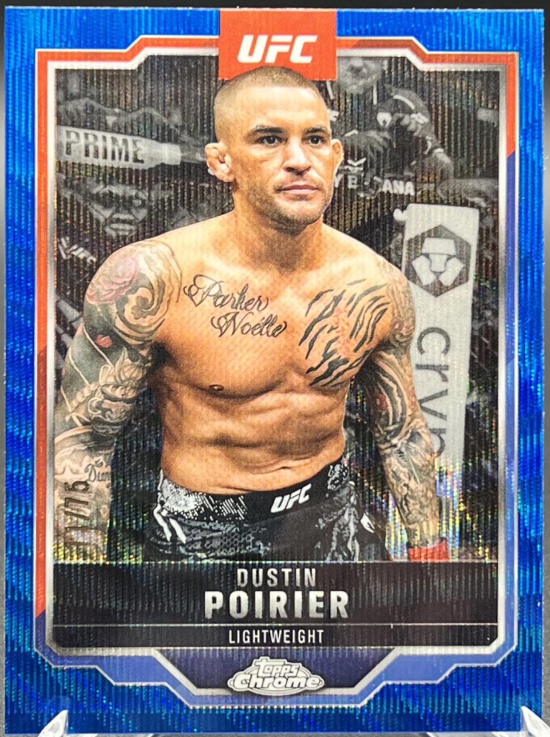 Dustin Poirier [Blue Wave Refractor] #7