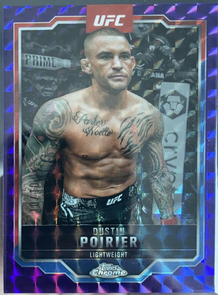 Dustin Poirier [Purple Geometric Refractor] #7