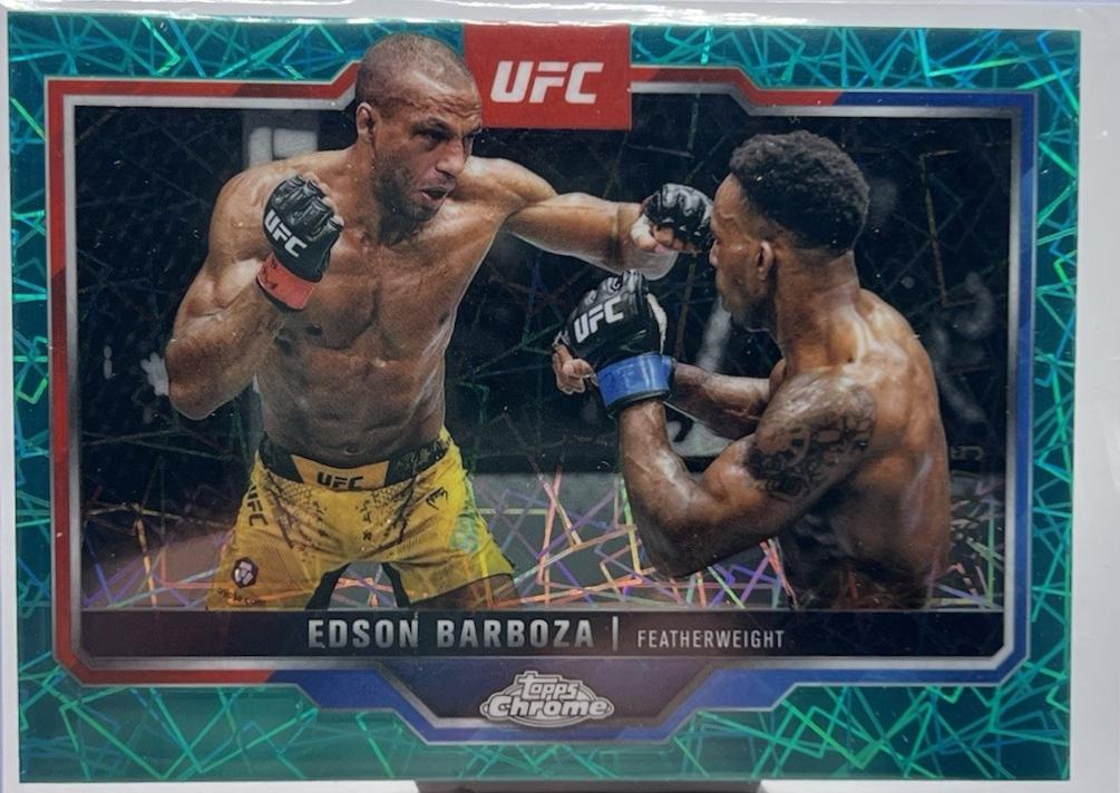 Edson Barboza [Teal Lazer Refractor] #117