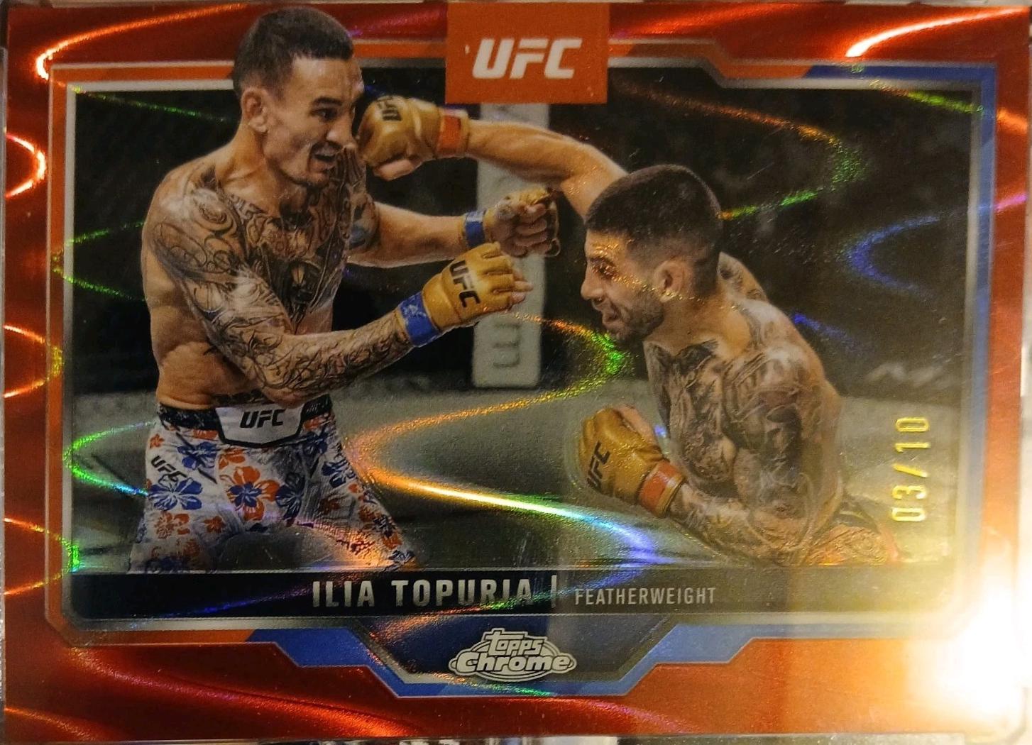 Ilia Topuria [Black Refractor] #43