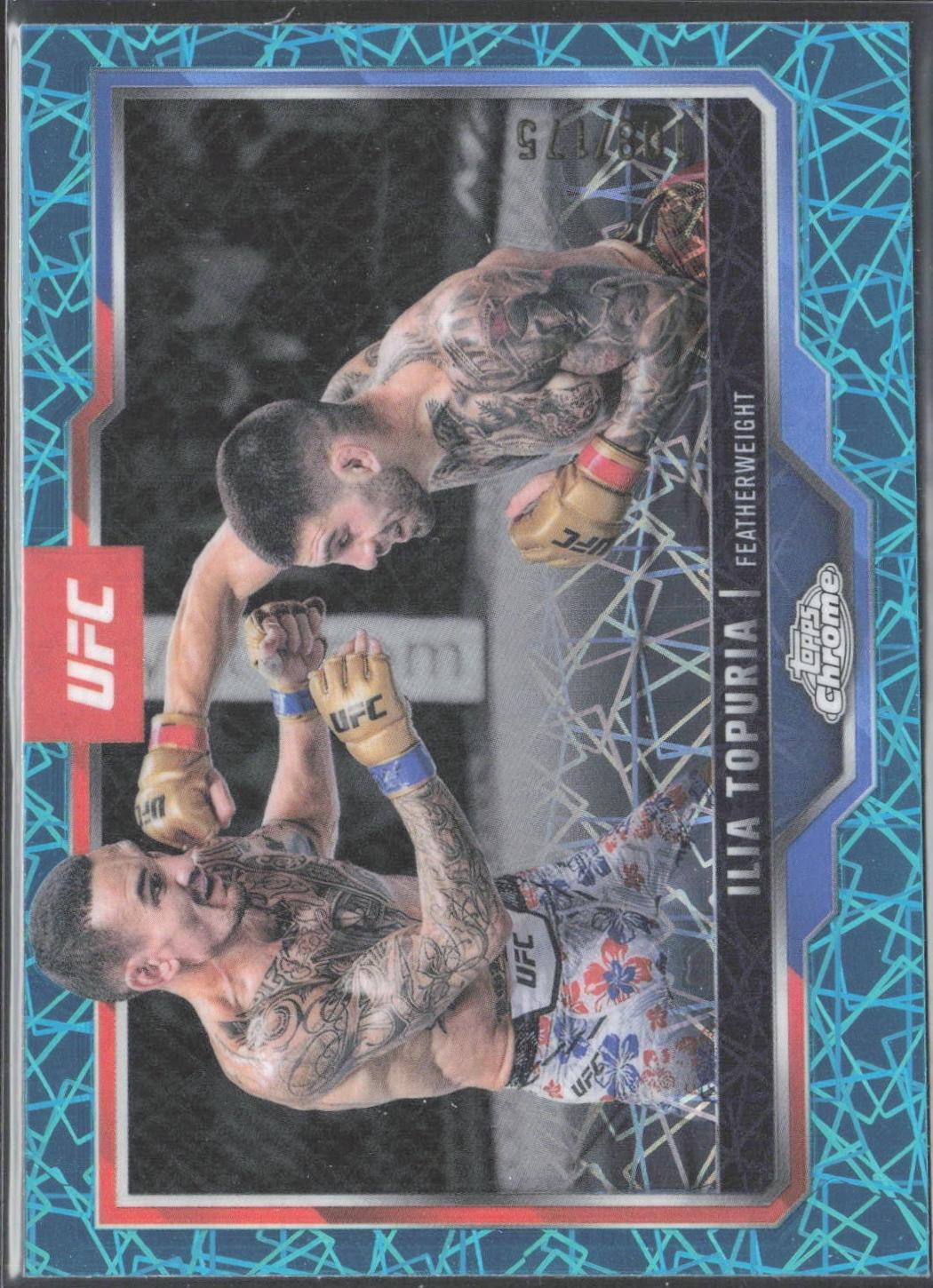 Ilia Topuria [Teal Lazer Refractor] #43