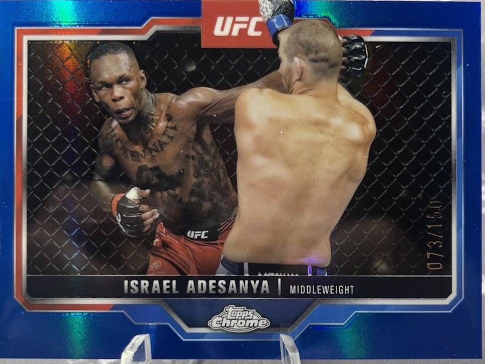 Israel Adesanya [Blue Refractor] #3