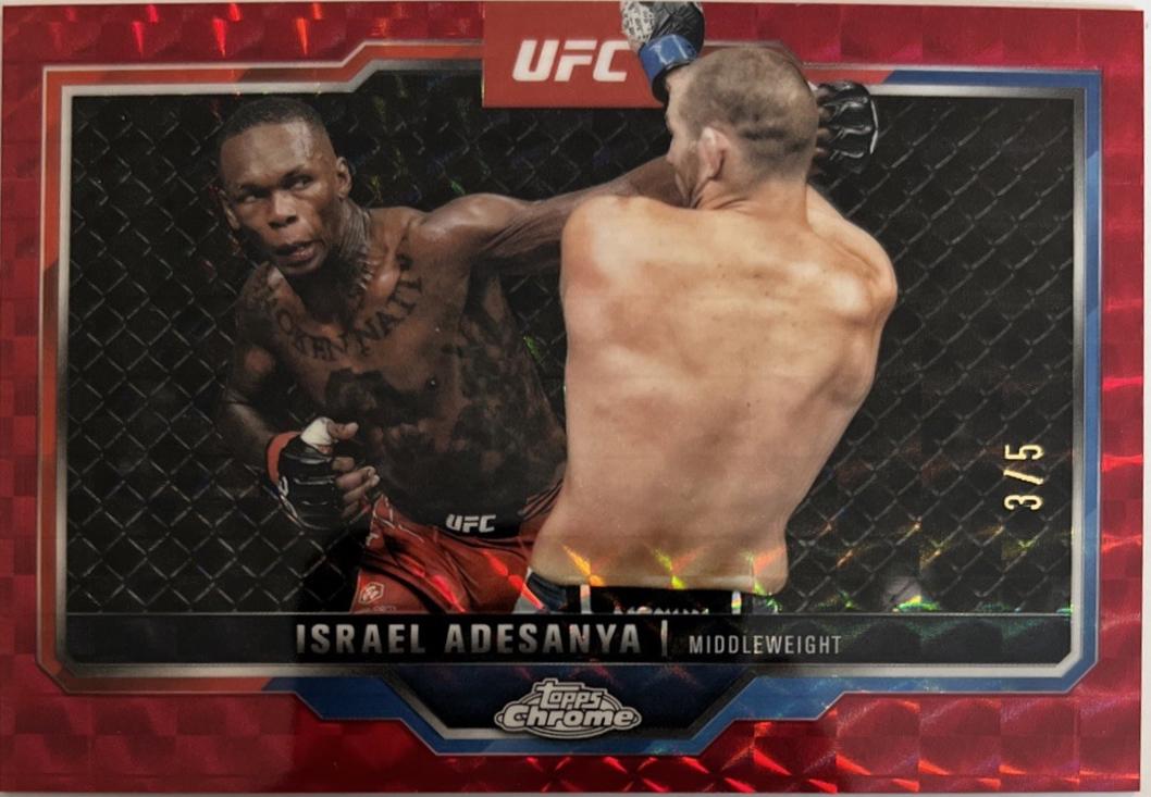 Israel Adesanya [Red Geometric Refractor] #3