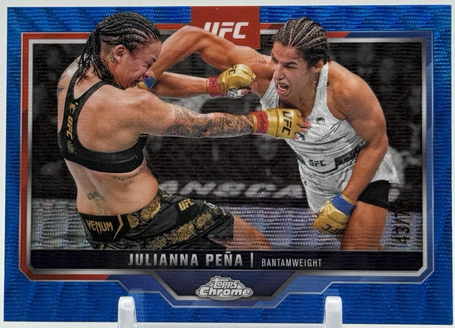 Julianna Pena [Blue Wave Refractor] #142