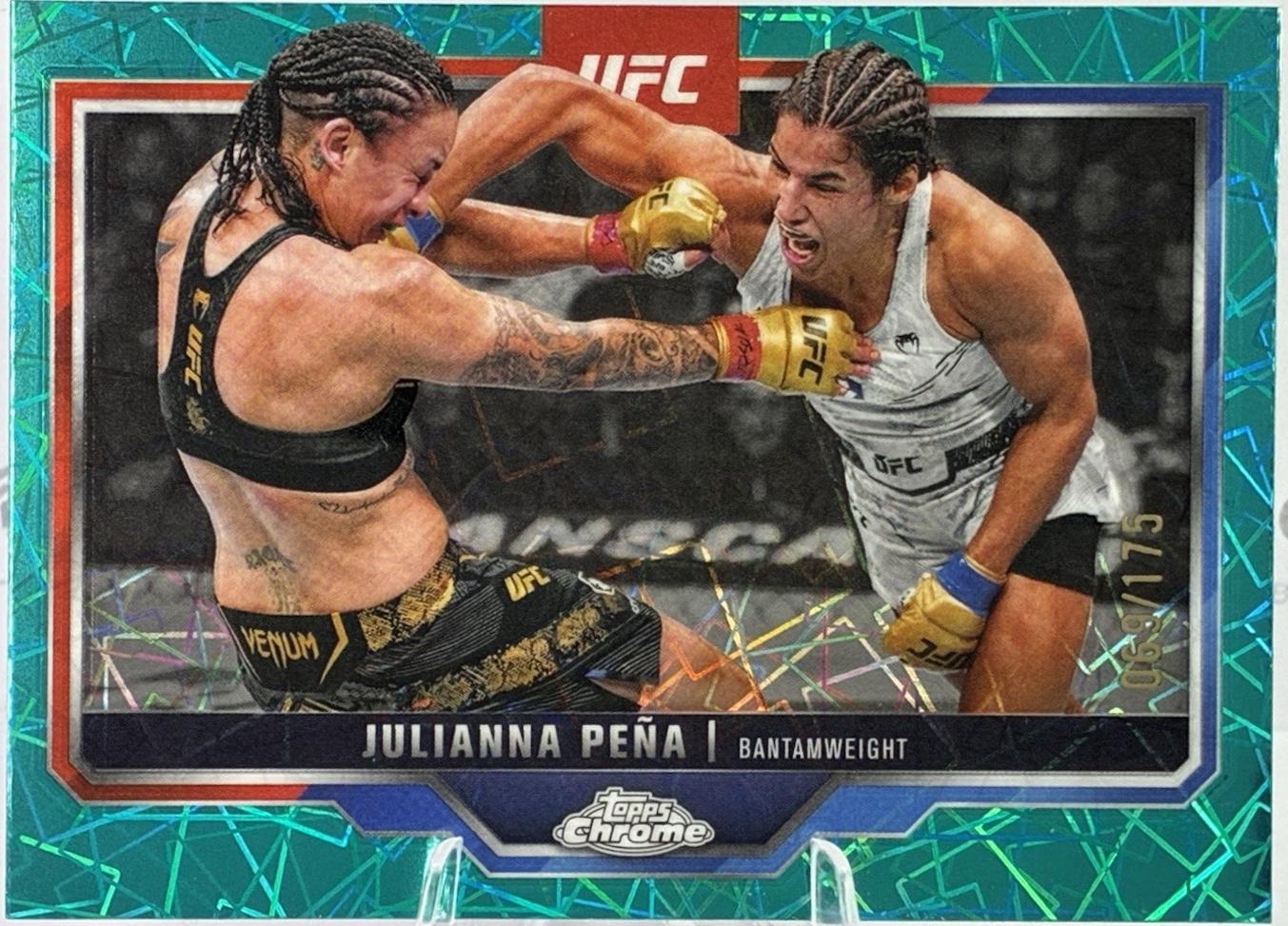 Julianna Pena [Teal Lazer Refractor] #142