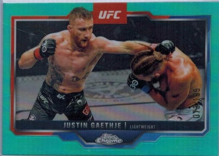 Justin Gaethje [Aqua Refractor] #138