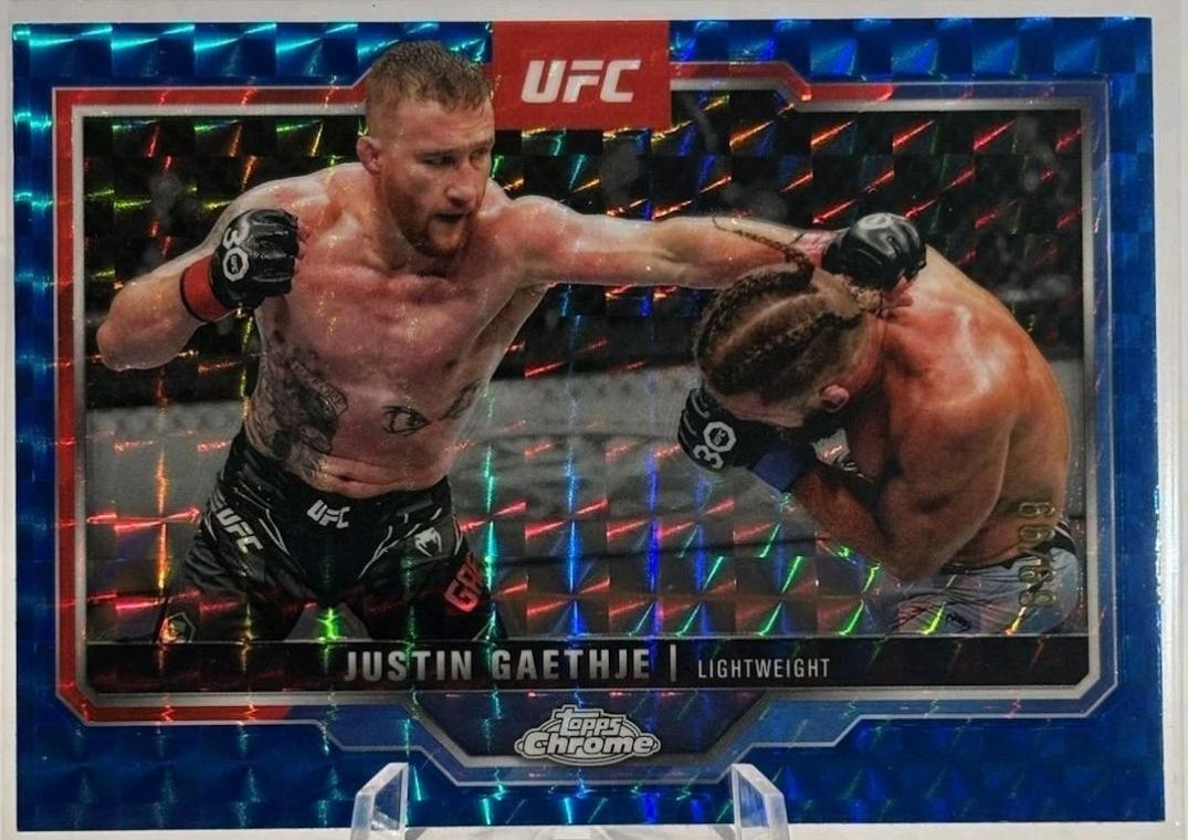 Justin Gaethje [Blue Geometric Refractor] #138