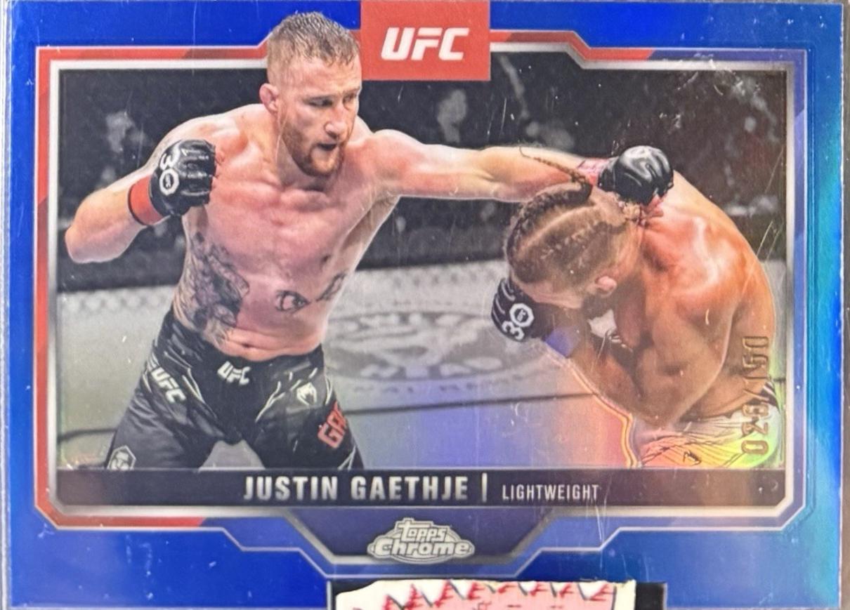 Justin Gaethje [Blue Refractor] #138
