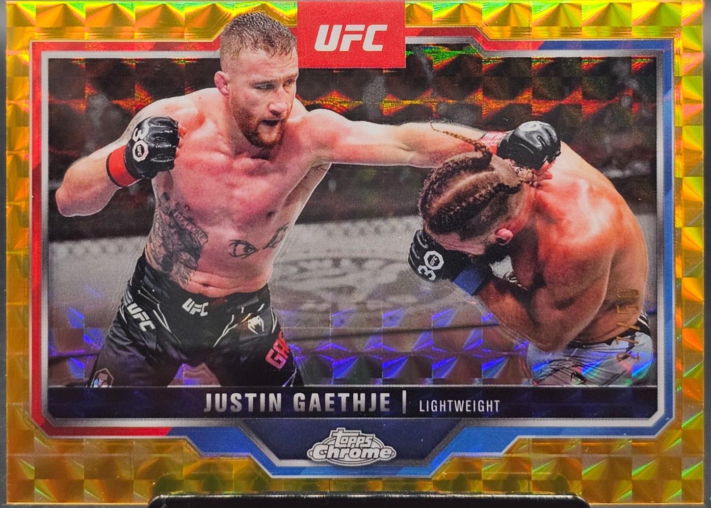 Justin Gaethje [Gold Geometric Refractor] #138