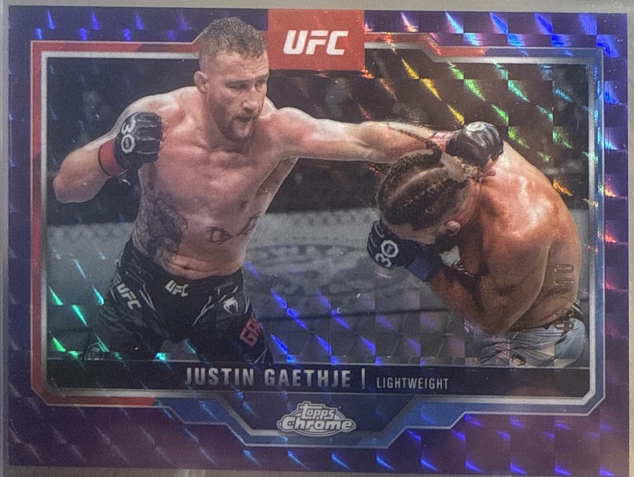 Justin Gaethje [Purple Geometric Refractor] #138