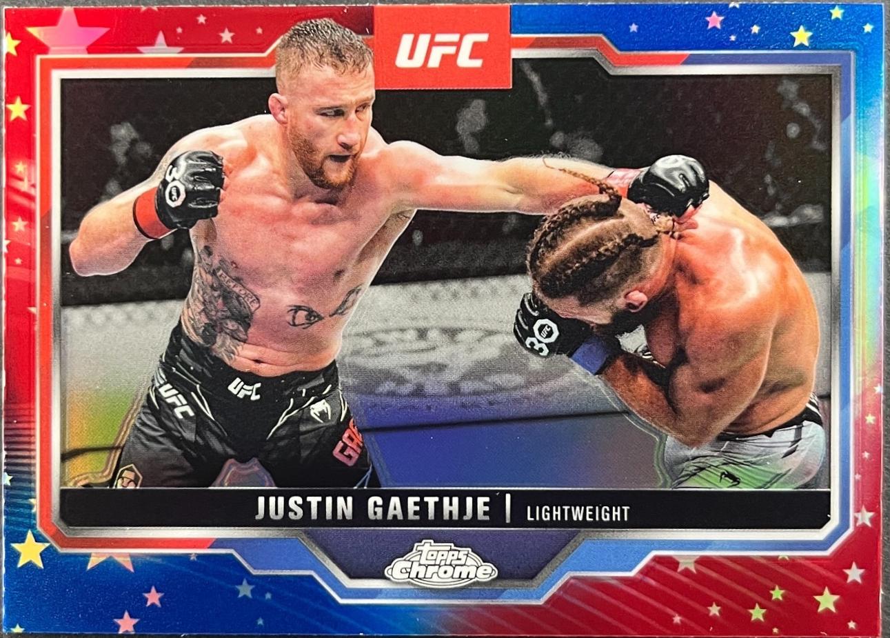 Justin Gaethje [Red Blue Refractor] #138