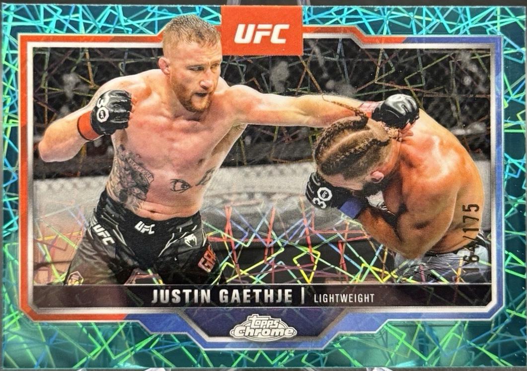 Justin Gaethje [Teal Lazer Refractor] #138