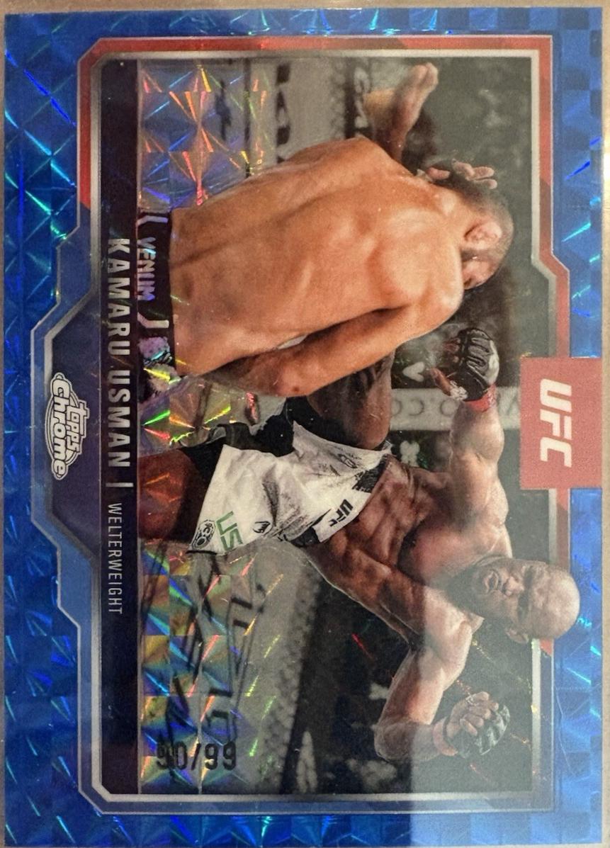 Kamaru Usman [Blue Geometric Refractor] #27