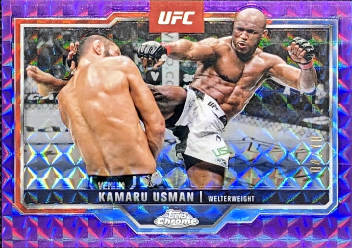 Kamaru Usman [Purple Geometric Refractor] #27