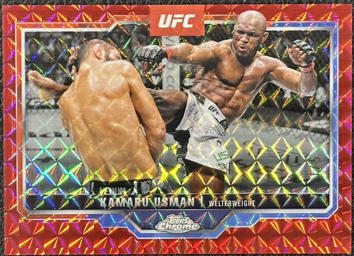 Kamaru Usman [Red Geometric Refractor] #27