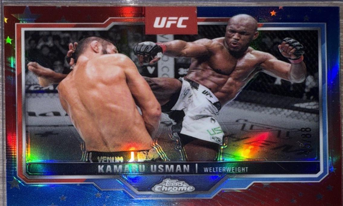 Kamaru Usman [Red White Blue Refractor] #27