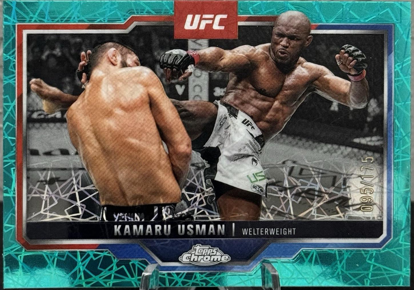Kamaru Usman [Teal Lazer Refractor] #27