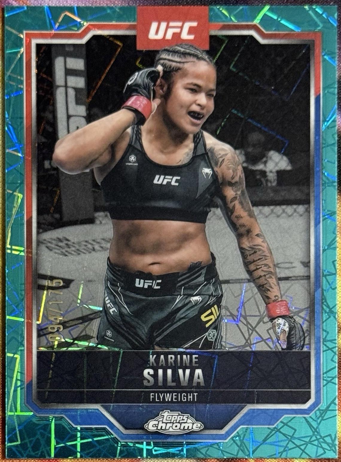 Karine Silva [Teal Lazer Refractor] #147