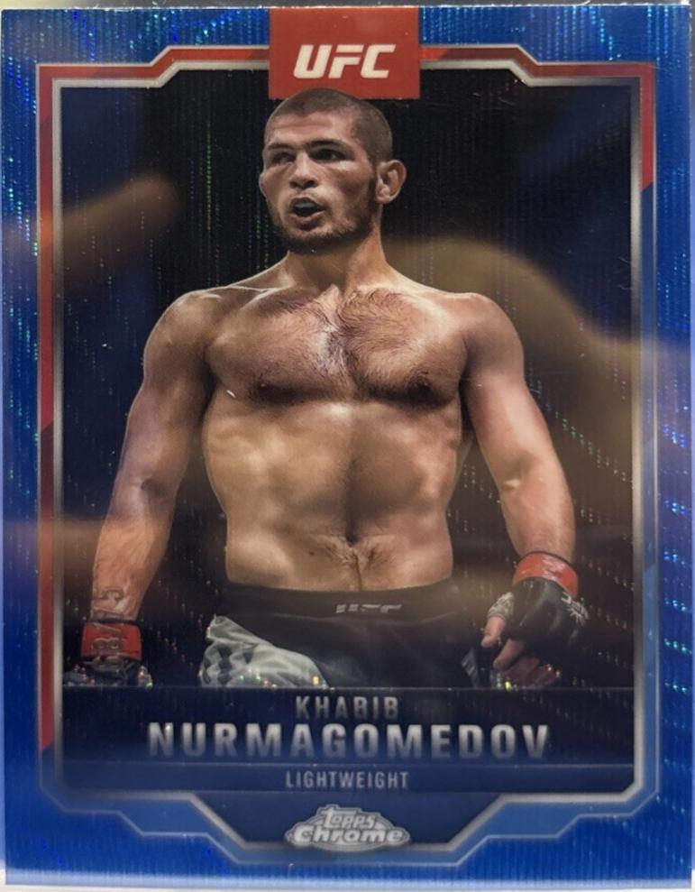 Khabib Nurmagomedov [Blue Wave Refractor] #36