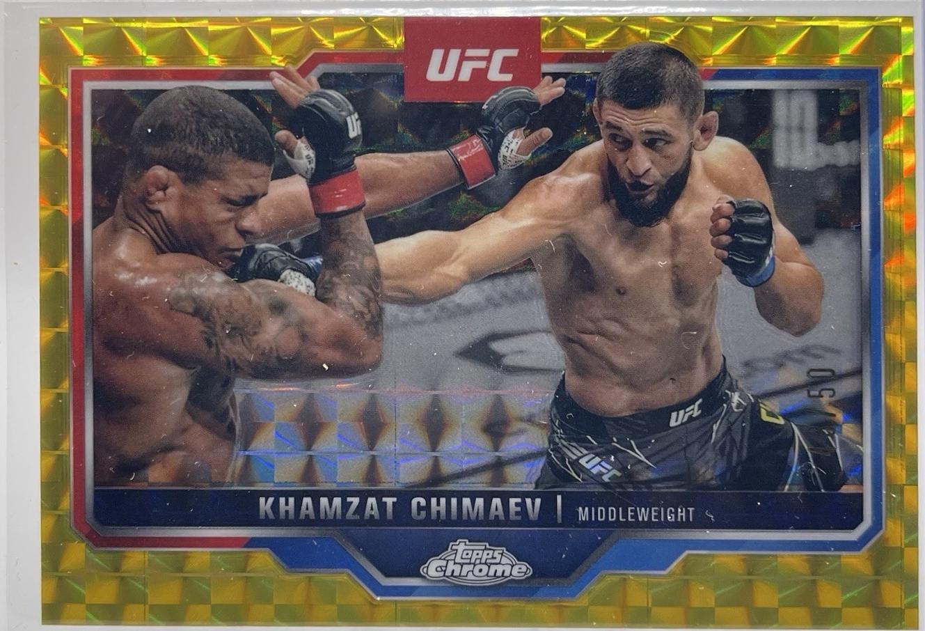 Khamzat Chimaev [Gold Geometric Refractor] #102