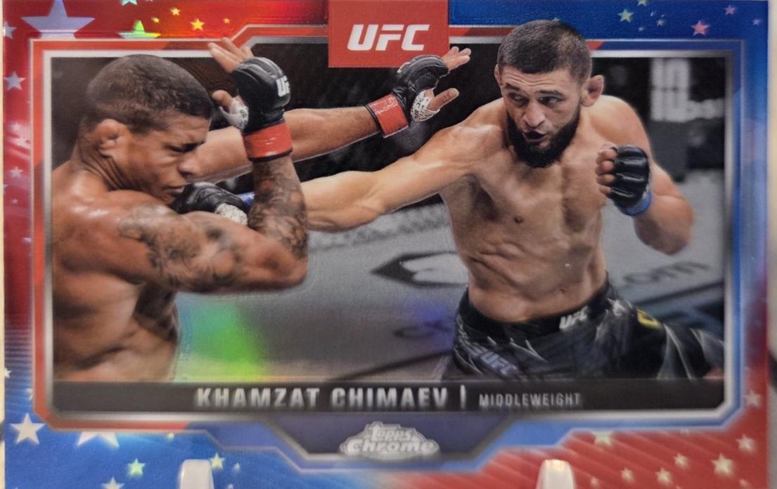 Khamzat Chimaev [Red Blue Refractor] #102