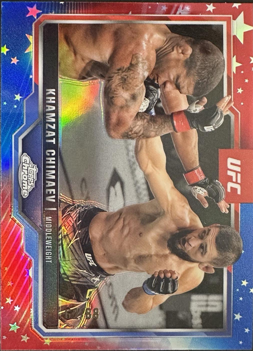 Khamzat Chimaev [Red White Blue Refractor] #102