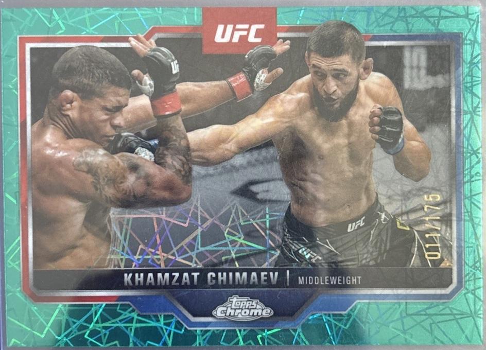 Khamzat Chimaev [Teal Lazer Refractor] #102