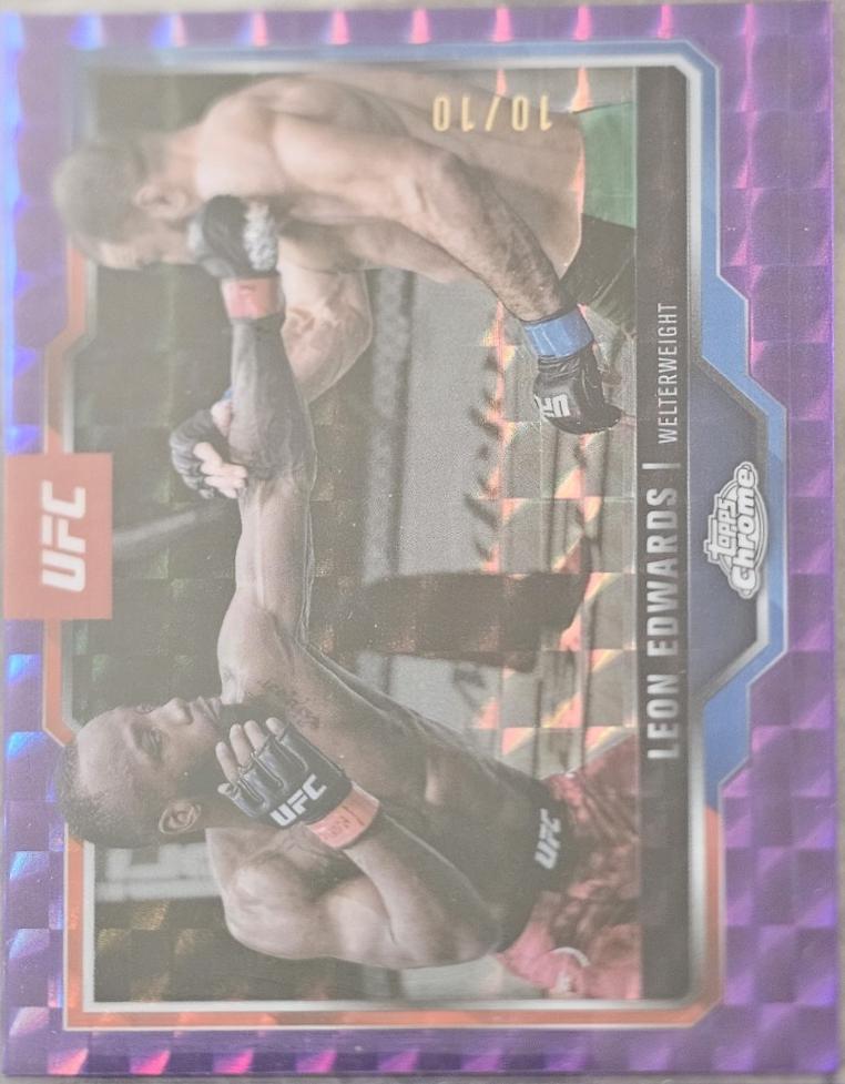 Leon Edwards [Purple Geometric Refractor] #139