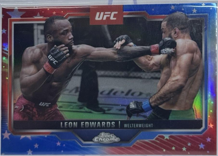 Leon Edwards [Red Blue Refractor] #139
