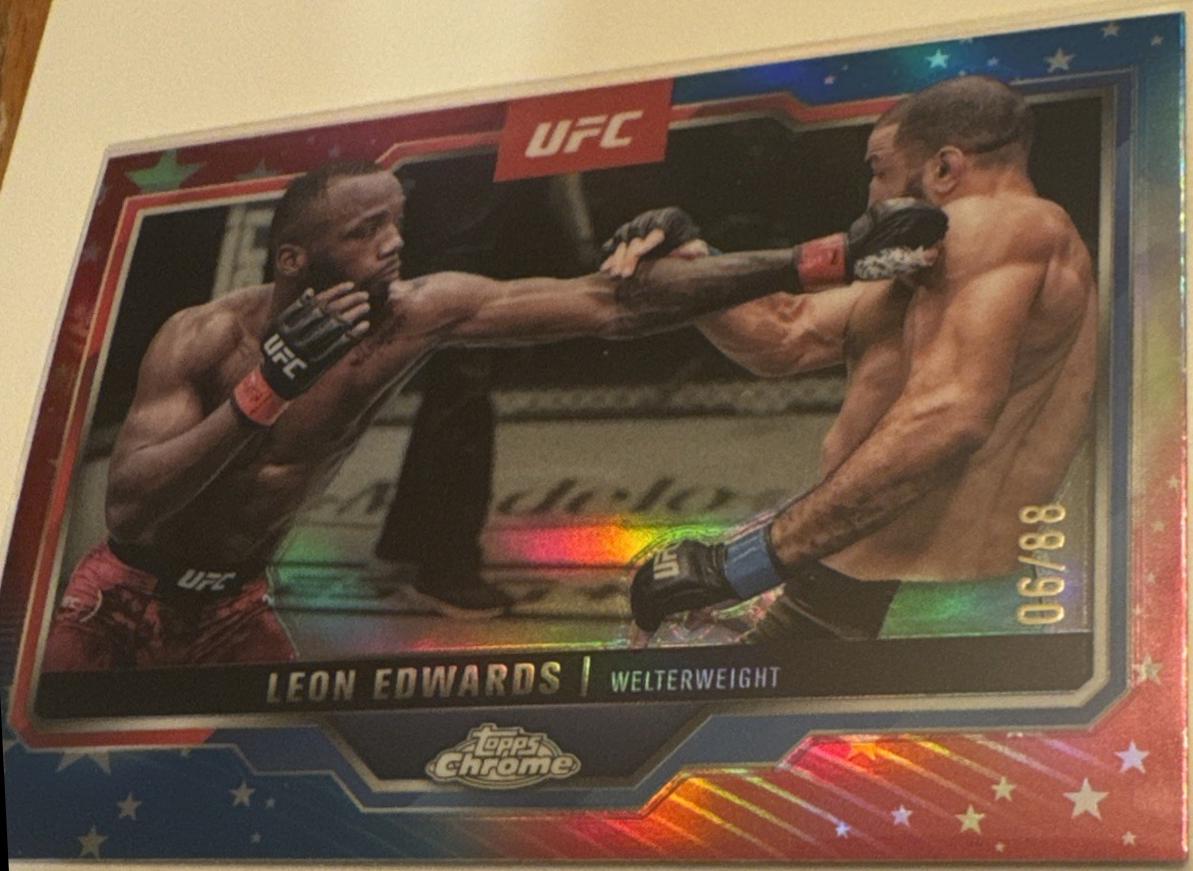 Leon Edwards [Red White Blue Refractor] #139