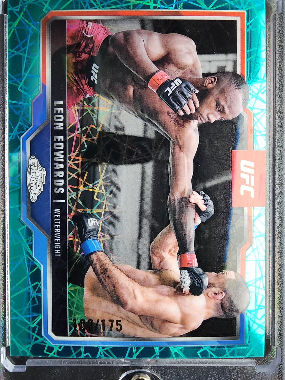 Leon Edwards [Teal Lazer Refractor] #139