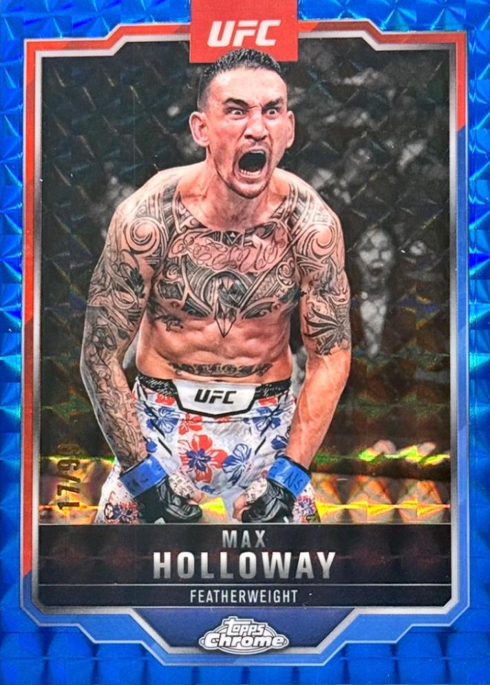 Max Holloway [Blue Geometric Refractor] #100