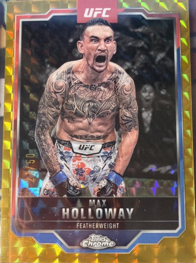 Max Holloway [Gold Geometric Refractor] #100