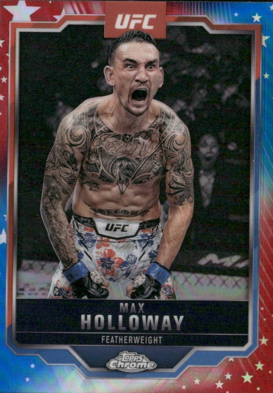 Max Holloway [Red Blue Refractor] #100