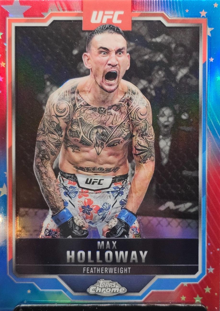 Max Holloway [Red White Blue Refractor] #100